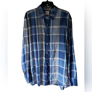 Baird McNutt Murano 100% Linen Men's Long Sleeve Shirt Size XL